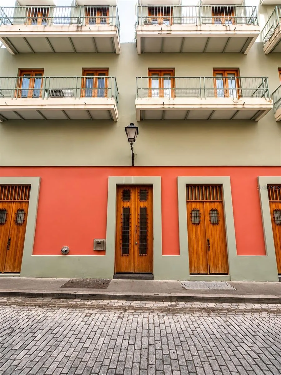Front exterior of the condominium building on historic Calle Tetuán.