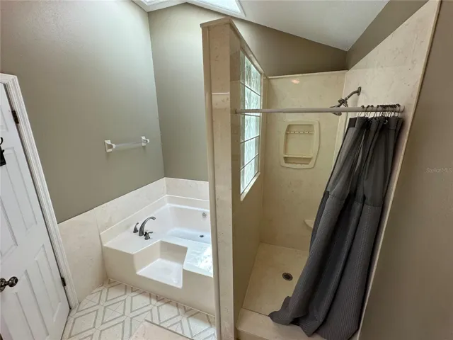 Primary Bathroom Shower and Tub
