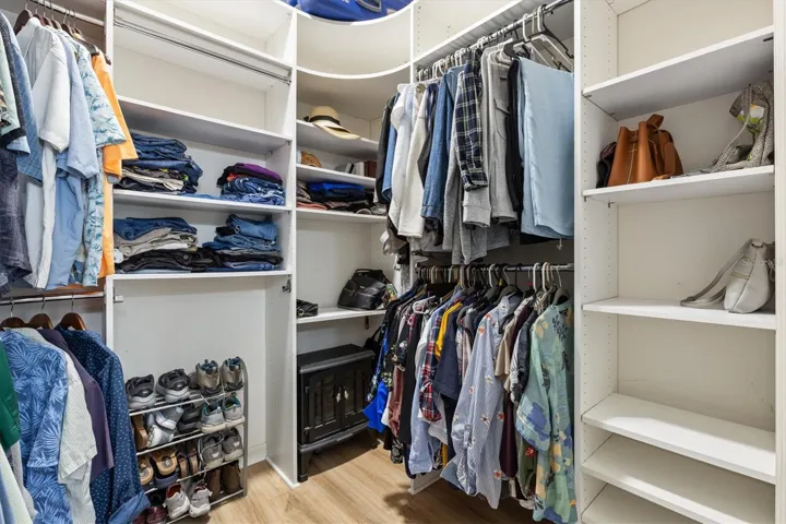 Primary Closet with Buit-In