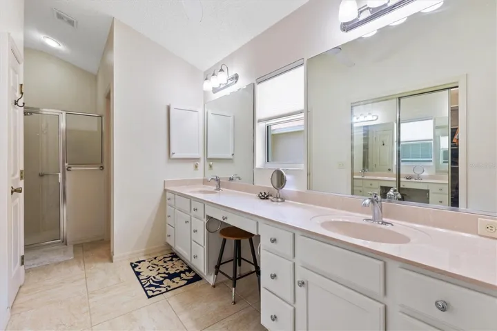 Primary Bathroom with Double Sinks