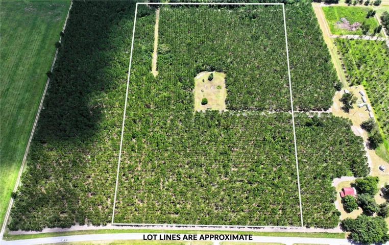Aerial View. Lot Lines Are Approx