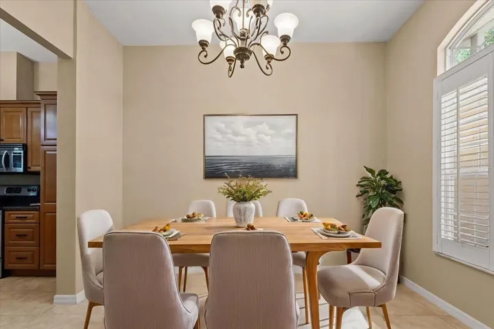 Dining room Staged