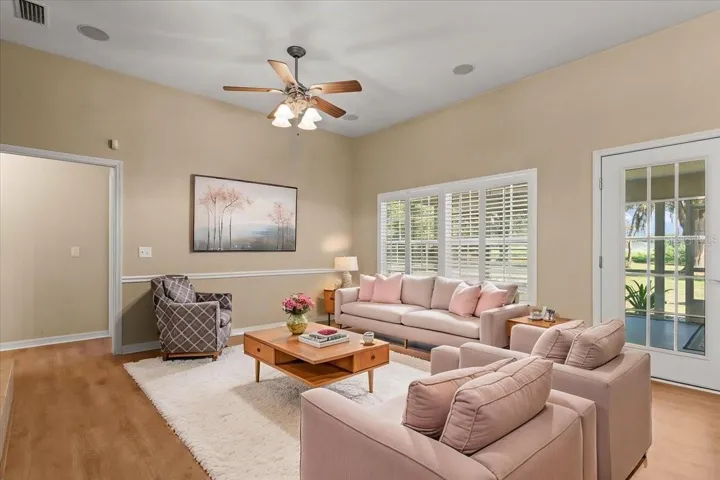 Living room staged