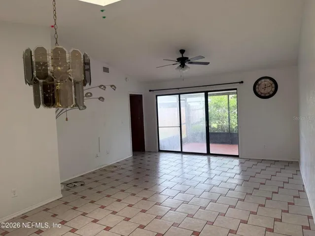 Living Area to back porch