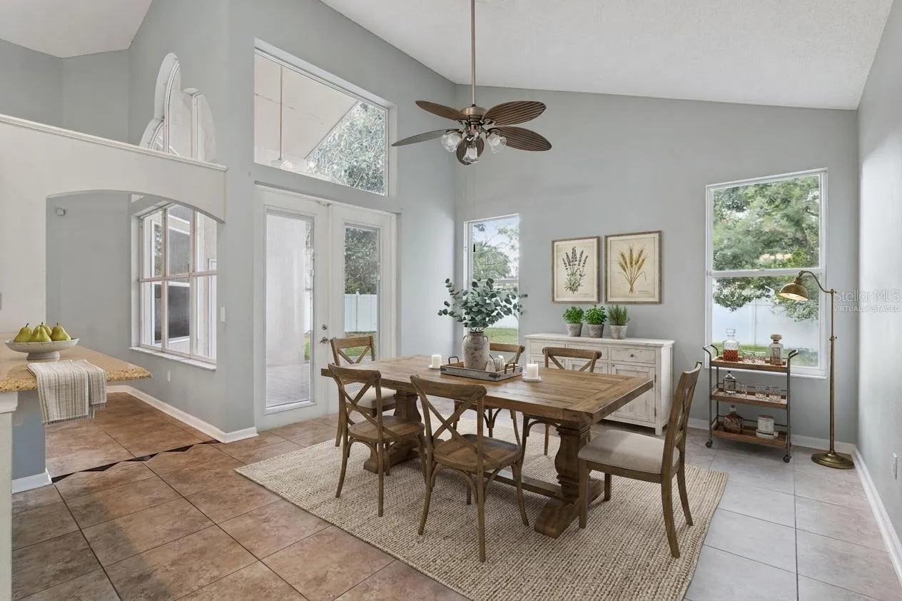 Virtually Staged Dining Room
