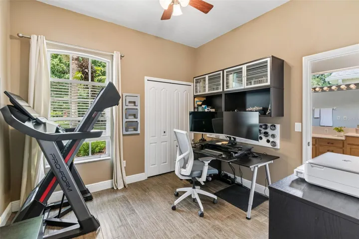 5th bedroom/office with closet storage