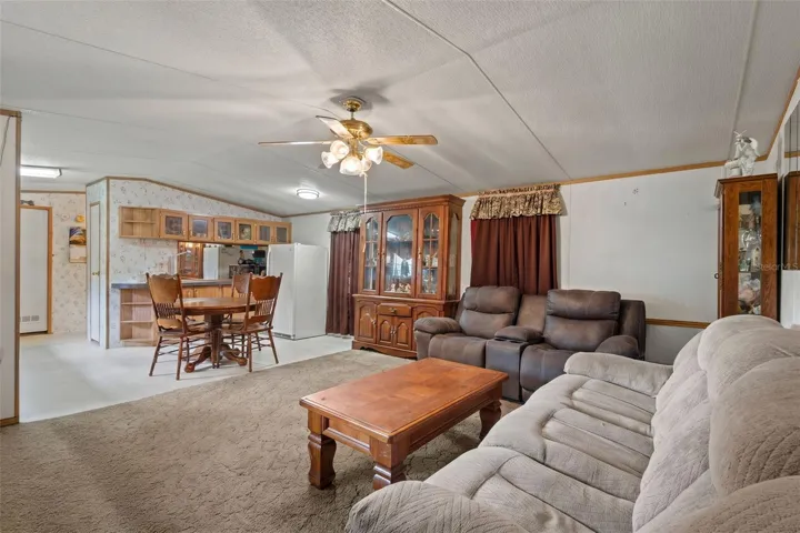Virtually decluttered Living Room
