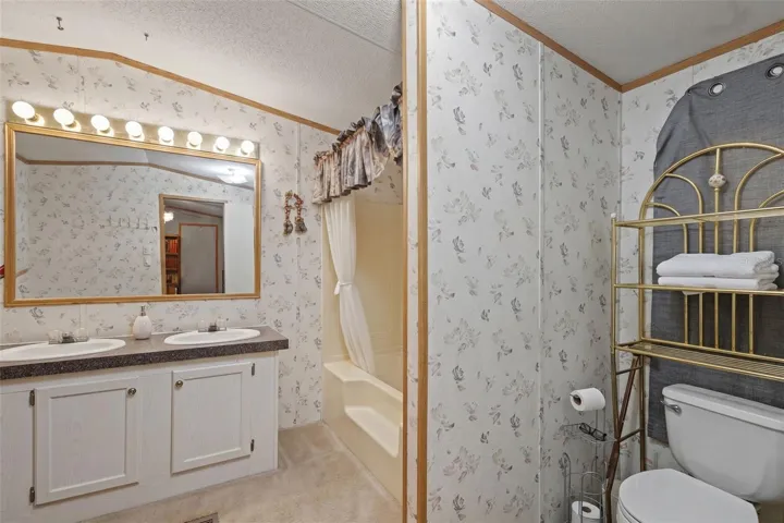 Virtually decluttered Master Bath