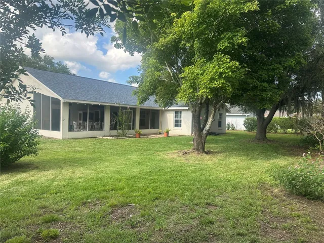 Back or the property