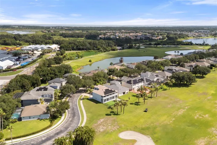 Surrounded by lakes and golf course views