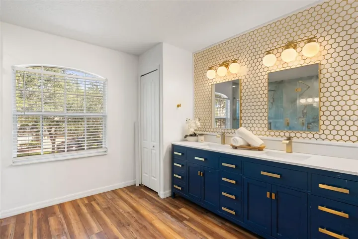 Renovated primary bathroom