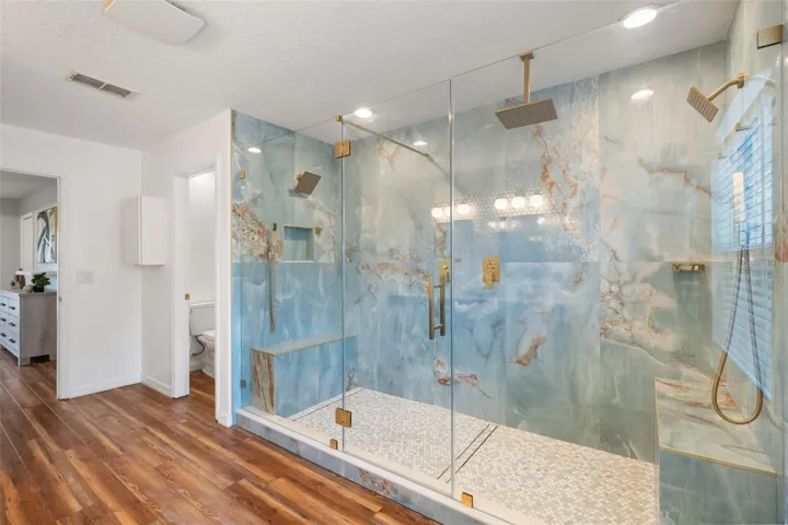 Renovated primary bathroom