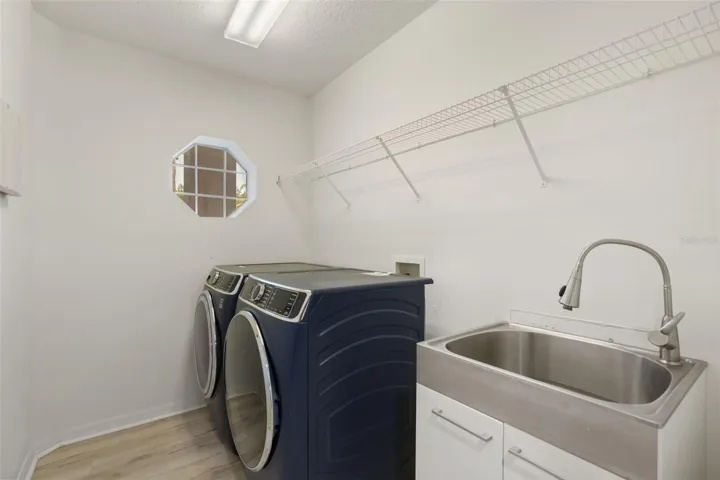Downstairs laundry room