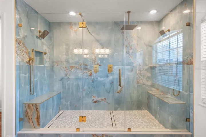 Renovated primary bathroom