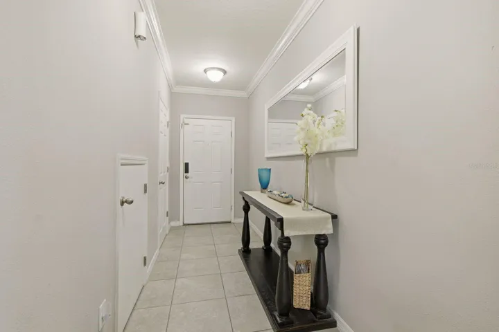 Looking back at the front door