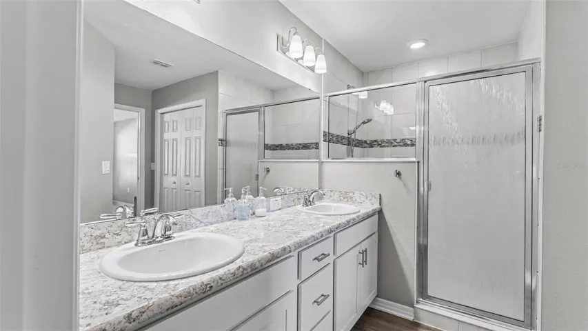 Primary bathroom with shower