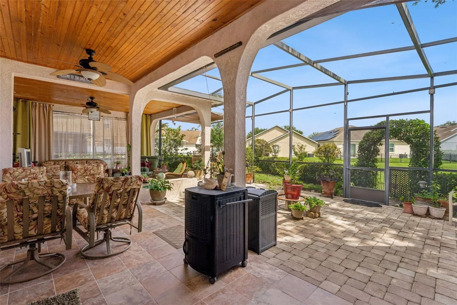 Enjoy outdoor dining on the patio