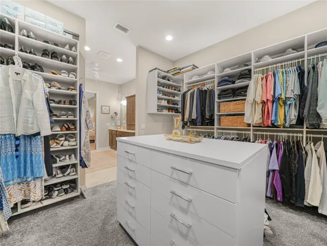 California Closet System in the Clothing Room