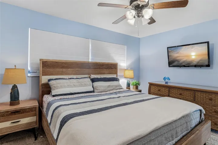 Guest bedroom #3 is spacious enough for a king bed!
