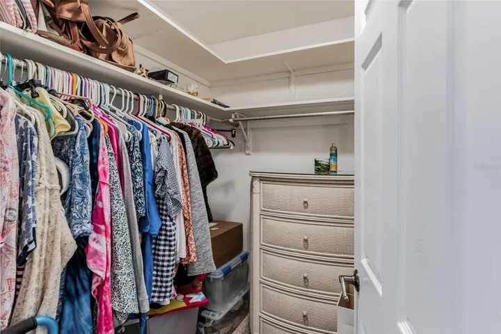 Guest bedroom #2 walk-in closet