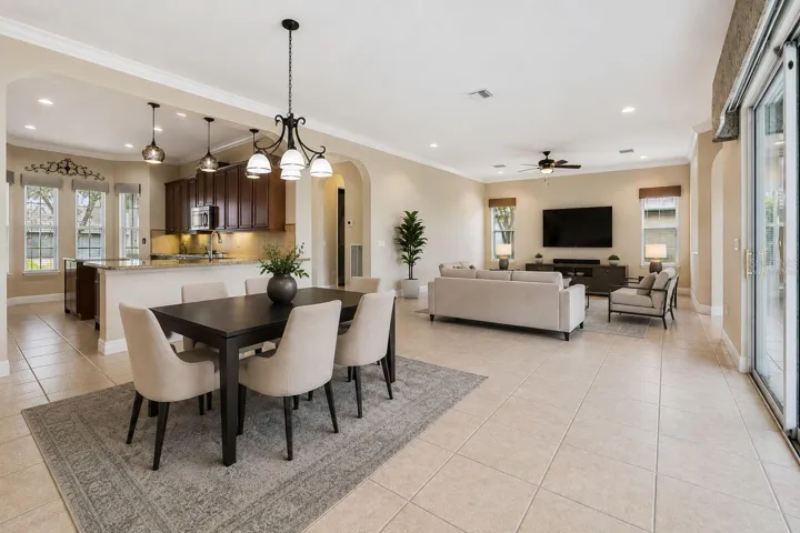 Living Room & Dining Room - Virtually Staged