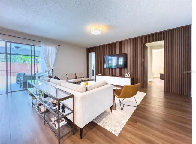 *Hidden bedroom doors by the TV. Don't miss it!*