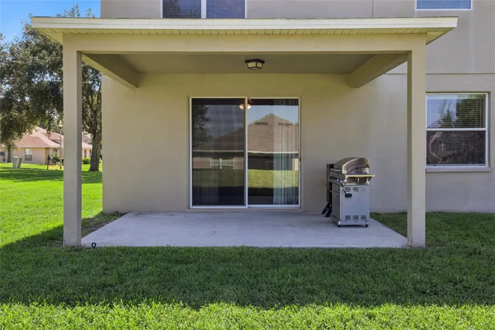 Covered rear porch