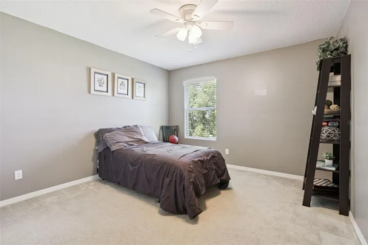 Well-distributed bedroom space helps the home live comfortably for larger households.