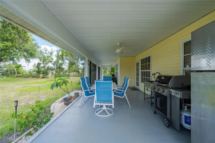 Lanai furniture, Weber grill, firepit table, and refrigerator are negotiable!