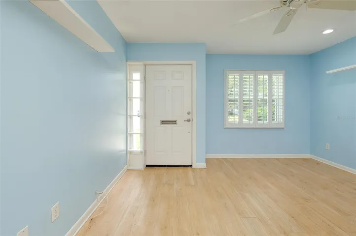 Entry from outside to living room.