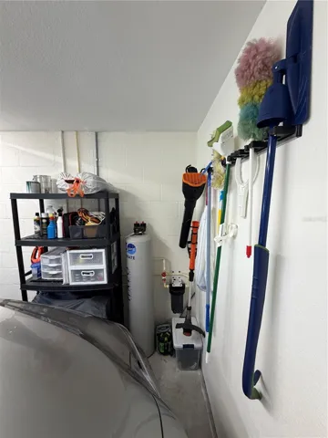 garage storage and softner
