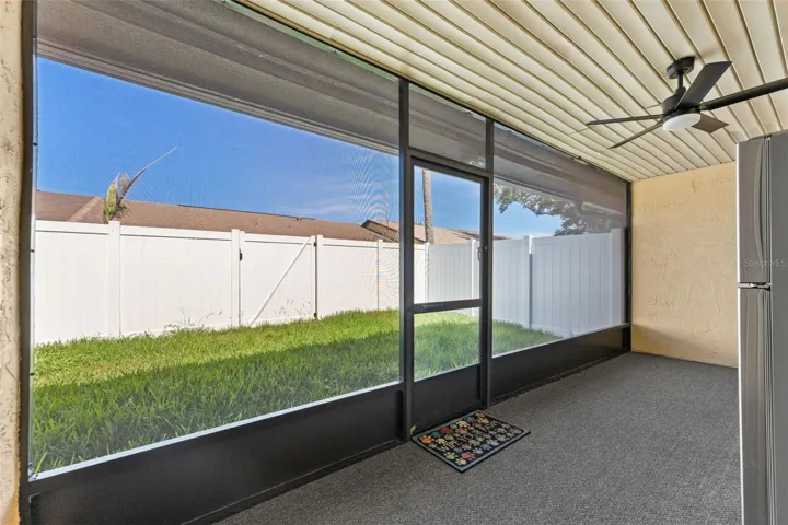 Rear Covered Screened Porch