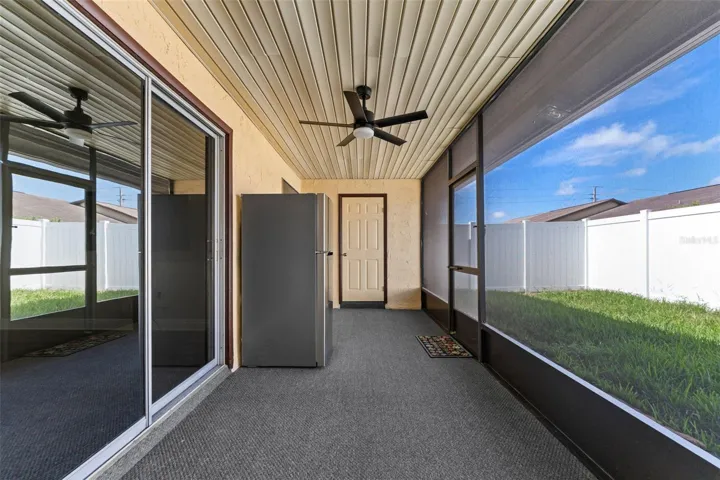 Rear Covered Screened Porch