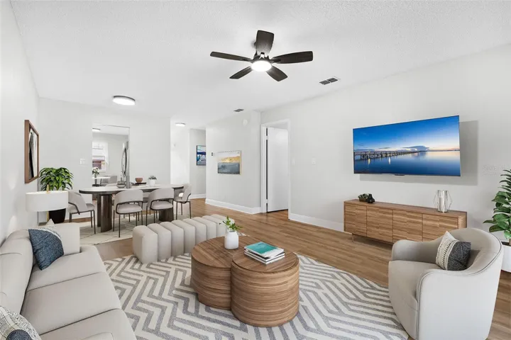 VIRTUALLY STAGED - Living Room