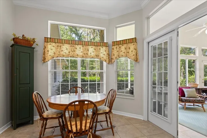 Sunny breakfast nook
