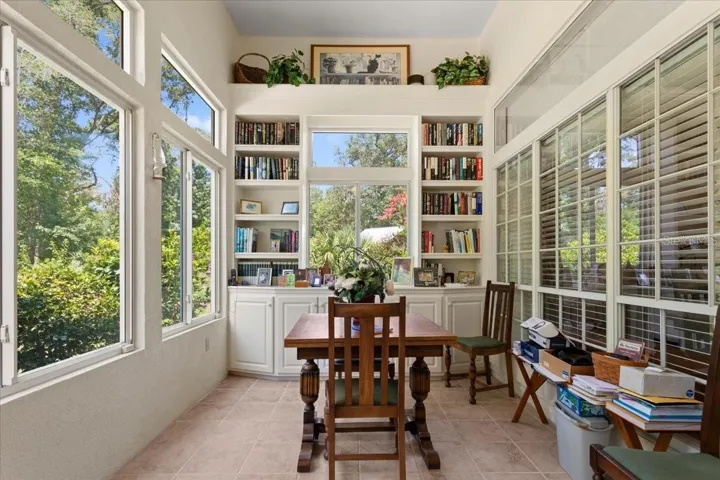Custom built-ins in Florida Room