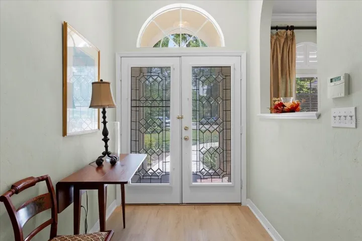 Sunny foyer entrance