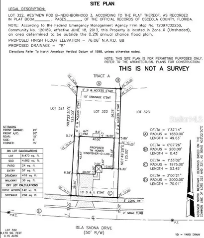 5449 Isla Saona Drive Plot Plan