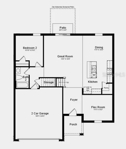 Floor 1 - Additional Highlights Include: extended LVP flooring on first floor, whole house blinds, and laundry package