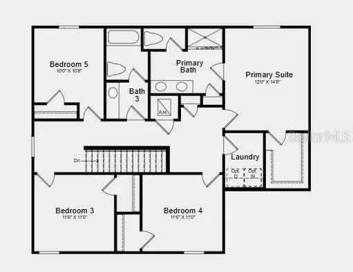 Floor 2 - Additional Highlights Include: extended LVP flooring on first floor, whole house blinds, and laundry package