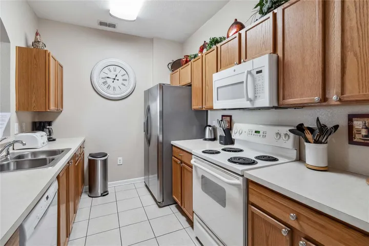 Kitchen with new oven.