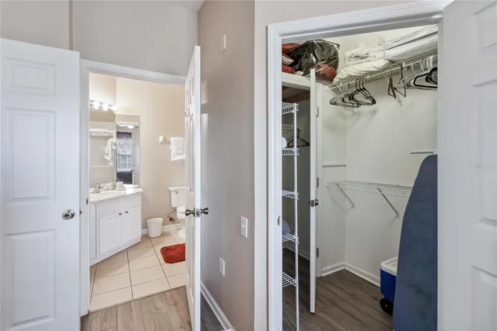 Master Bedroom walk-in closet and Master Bathroom.