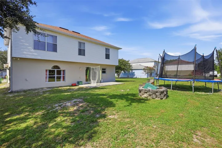 Large private back yard