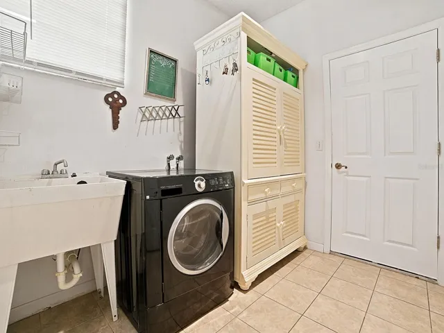Inside laundry