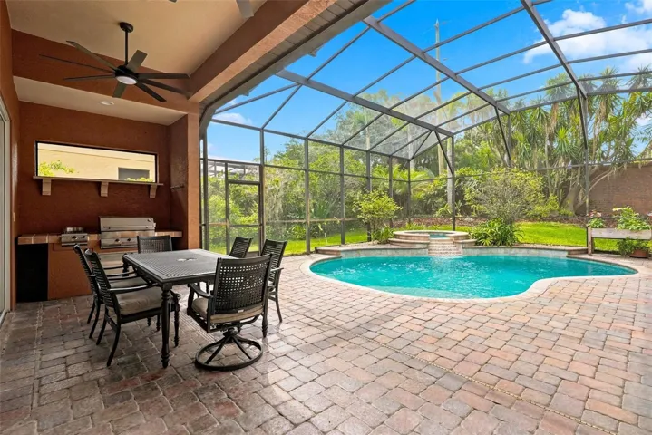 Covered paver patio