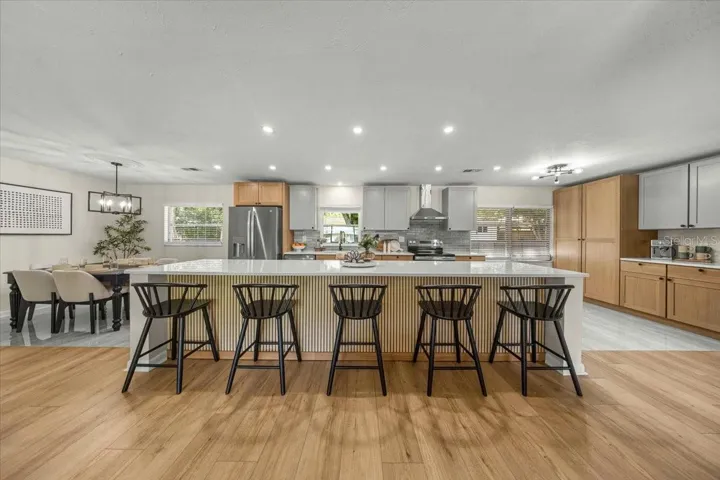 Kitchen Island with tons of space for seating!