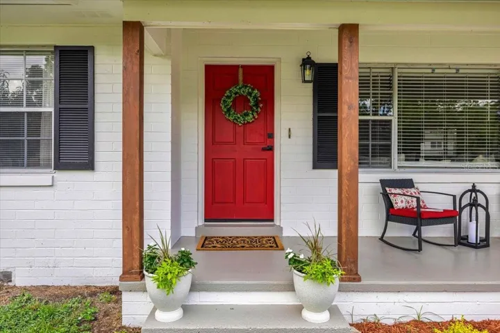 Show stopper red front door