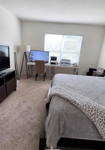Primary bedroom. Image virtually stage