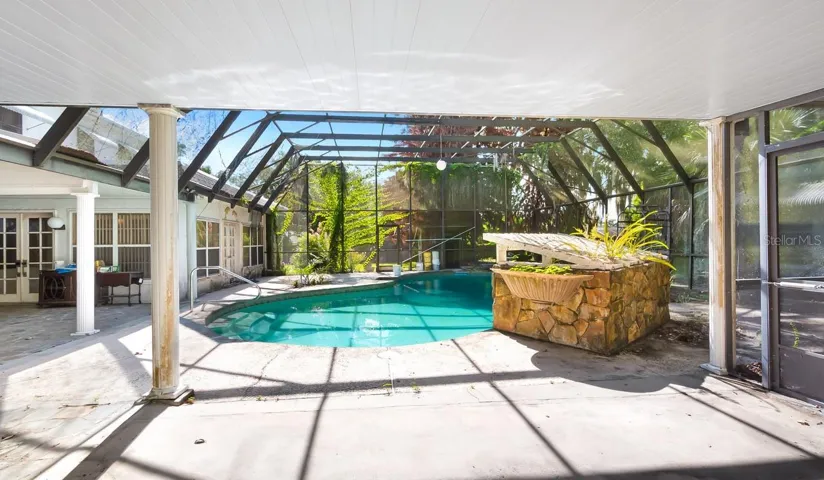 Pool with Cage and Lanai