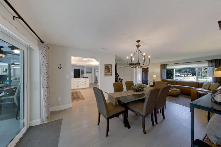 Dining room with view of kitchen